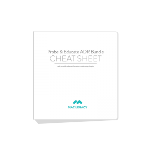 Probe & Educate ADR Cheat Sheet Bundle
