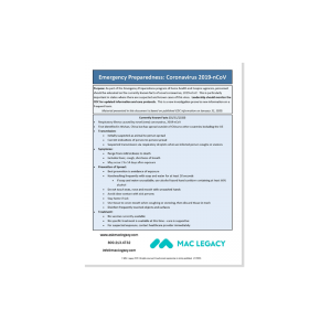 Emergency Preparedness: COVID-19 Cheat Sheet