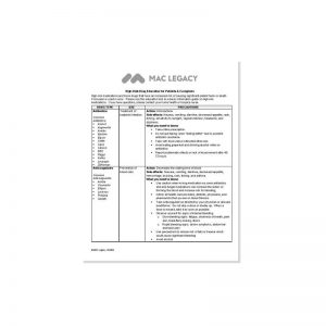 High-Risk Drug Education for Patients & Caregivers Cheat Sheet